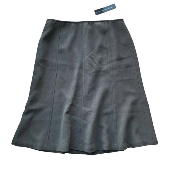 Linda Allard Ellen Tracy Pencil Skirt Career Smoke Brown Size 8 - Picture 7 of 7